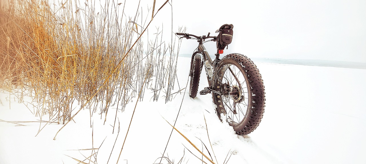 fatbike in inverno sulla neve